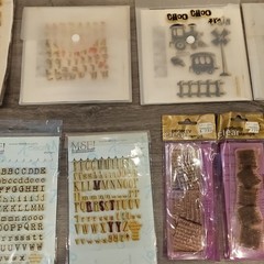 Clear Acrylic Stamps Lot. Scrapbooking, Crafting.