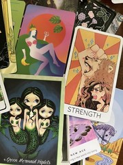 Lot Of 45 Tarot Cards Lot Junk Journal Collage Ephemera Single Swap Arcana