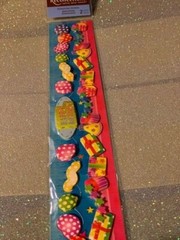 2 PKGS 3D RECOLLECTIONS MULTI-COLORED BIRTHDAY BORDERS EMBELLISHMENTS 2 PCS 3D