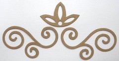 {9 Pc} FLOURiSH FLOWER and VINES – Bare Unfinished Chipboard Die Cuts
