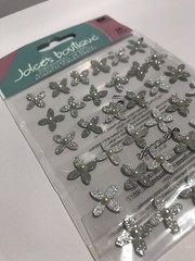 EK Jolee’s Boutique Dimension Wedding Gem Flowers Stickers Brand New, 36 Pcs.