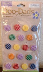 4 Pks Adhesive Buttons Various Shapes & Colors Paper Crafting Embellishments #54