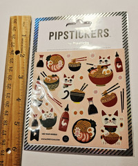 Pipstickers Lot of 1 Package ~Use Your Noodle~ Stickers 1 Sheet NIP 2023