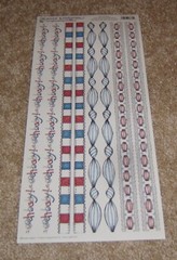 Creative Imaginations Renae Lindgren 5.5x12inch Border Sheet~Patriotic Baby