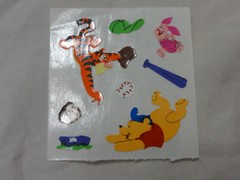 Sandylion Stickers ~ Winnie The Pooh & Tigger Sports ~ Collectible Square