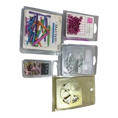 Making Memories Embellishment Lot Brad Bars Fasteners Charms Rhinestones
