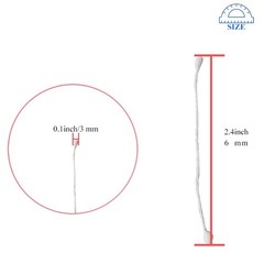 HAHIYO 700Pcs 3mm White Matte Double Head 3mm-Matte White-700Pcs,