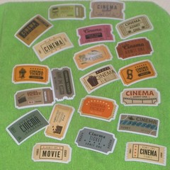 Junk Journal Cinema & Concert Ephemera Tickets / (VGC) New in Open Pkg / Lot 151