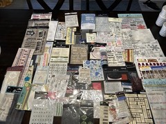 Large Lot of Crafting Scrapbooking Supplies Gems Stickers Transfers
