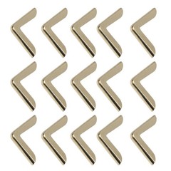 50Pcs Vintage Golden Iron Metal Reusable Corners for Book and Notebook