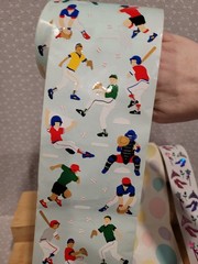 Mrs. Grossman’s Baby Toys Baseball Players Balloons Princess Sticker Roll Lot