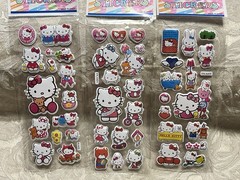 Retro Vintage Look Hello Kitty 3D Bubble Puffy Stickers 3 sets (#40)