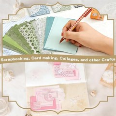 132 Sheets Textured Scrapbook Paper – Decorative Craft – Scrapbooking Supplies