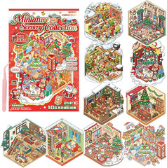 4 Oversized 3D DIY Stickers, Waterproof Quiet Book with Forests Decorating Mobil