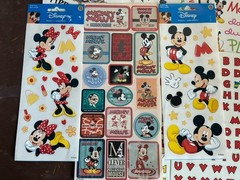 Vintage Sandylion Stickers Mickey Mouse Minnie Goofy Lot Journal Scrapbook New