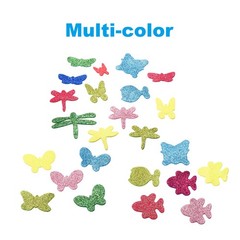 60Pcs Foam Stickers EVA Adhesive Glitters Foam Shape Sticker Little Animals