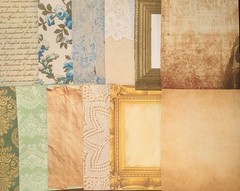 Antique Inspired Junk Journal Kit Multimedia Ephemera Scrapbook, Paper Crafts