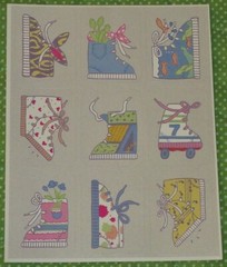 VINTAGE EUREKA WHIMSICAL SHOES~SNEAKERS~BOOTS~ROLLER SKATES STICKERS~PAPER MAGIC