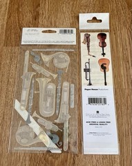 Sticko Vellum Photo Safe And Paper House Musical Instruments Stickers NEW SEALED