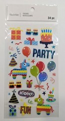Boy Birthday Party Themed Scrapbooking Stickers by Recollections