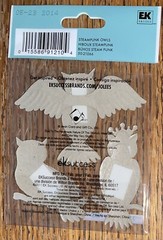 RARE Jolees ~ Steampunk Owls ~ On Branches With Gem Eyes Card Scrapbook Stickers