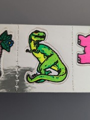 Vintage 80’s Foil Stickers Lot BJ and P-1 Toys & Horse T-Rex Car Gorilla Plane