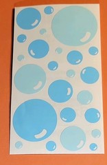 Frances Meyer Bubble Blue Light Blue Novelty Stickers RST 732