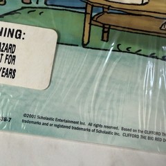 NOS Clifford The Big Red Dog Stickers Scholastic Vintage 2001 Sealed Scrapbook