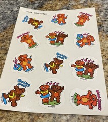 Vintage Trend T-144 scratch and sniff stickers Hot Fudge dogs