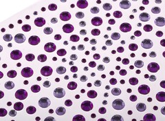 CraftbuddyUS 325 Purple/ Lilac Self Adhesive Diamante Rhinestone Gems Crafts