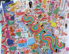 Pipsticks Sticker Strips Rainbow Dog Fish Dinosaur Dumpster Clock – You Choose