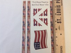 God Bless America SCRAPBOOKING Stickers Corners & Borders By Joy Marie A137
