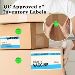 3000 Pcs 2 Inch Quality Control Inventory Labels Writeable QC Inventory Appro…