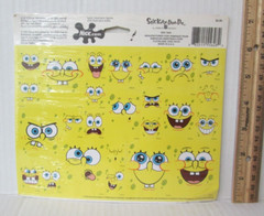 AGC Stickers SPONGEBOB SQUAREPANTS BUBBLE THOUGHTS FACES New 2 Sheets M580