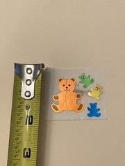 HAMBLY Teddy Bears Foil Mylar Sticker Mod VTG 80’s Stickers