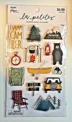 The Paper Studio La Petites Camping Dimensional Stickers 14 Pieces – NEW