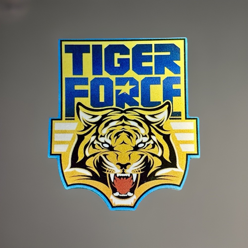 G.I. JOE Tiger Force Metallic Vinyl Sticker 5×5.5