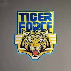 G.I. JOE Tiger Force Metallic Vinyl Sticker 5×5.5