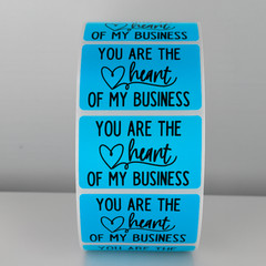 You Are the Heart of My Business Stickers Labels Thank You Packaging labels