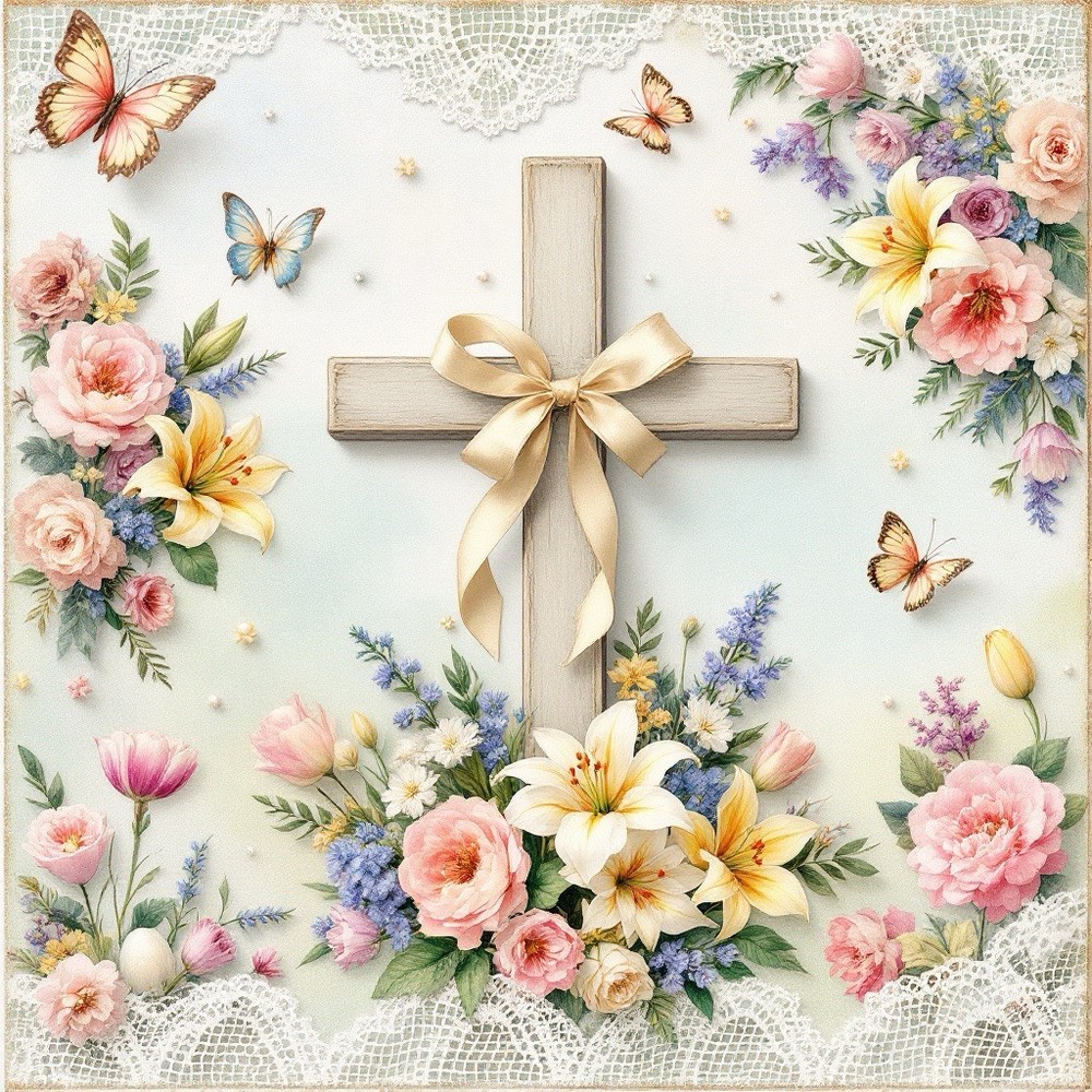 Easter Decoupage Rice Paper For Ornament-Wood Art A4 1 Sheet
