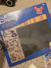 Disney Srapbooking Lot With Scrqpbooks Stickers Papers And More