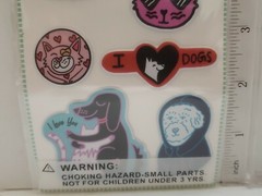 30 I LOVE MY DOG ENVELOPE SEALS LABELS STICKERS PARTY FAVORS 1.5″ ROUND