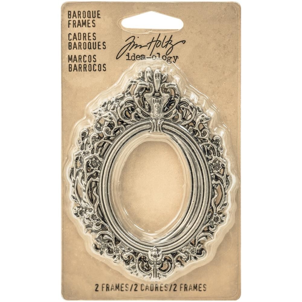 Tim Holtz Idea-ology Antique Nickel Baroque Frames