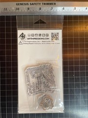 New Art Impressions Rubber Stamp & Die Set AUTUMN SHADOWBOX windows freeUSAship