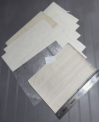 Vtge Textured Wallpaper Samples from Sample Book, Ethan Allen (10 Pieces) Set 11