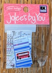 RARE Jolees Mini London Map England United Kingdom Travel Sight Seeing Scrapbook
