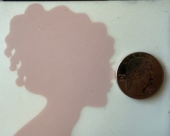 PINK WOMEN SILHOUETTE Rub-On Transfers(4.5”x 5”)Jenni Bowlin •Lady•Card Making•