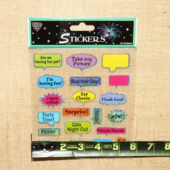 Nicole Industries Everyday Phrases Prismatic Sparkle Stickers