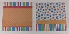 Scrapbook Lot Pages Bright Colors Family Kids Cut Outs 12×12 Paper Makes 16 Page