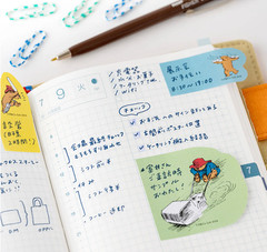 Hobonichi Paddington Bear 5-Item Stationery Set Stickers Notes Letter Japan NEW